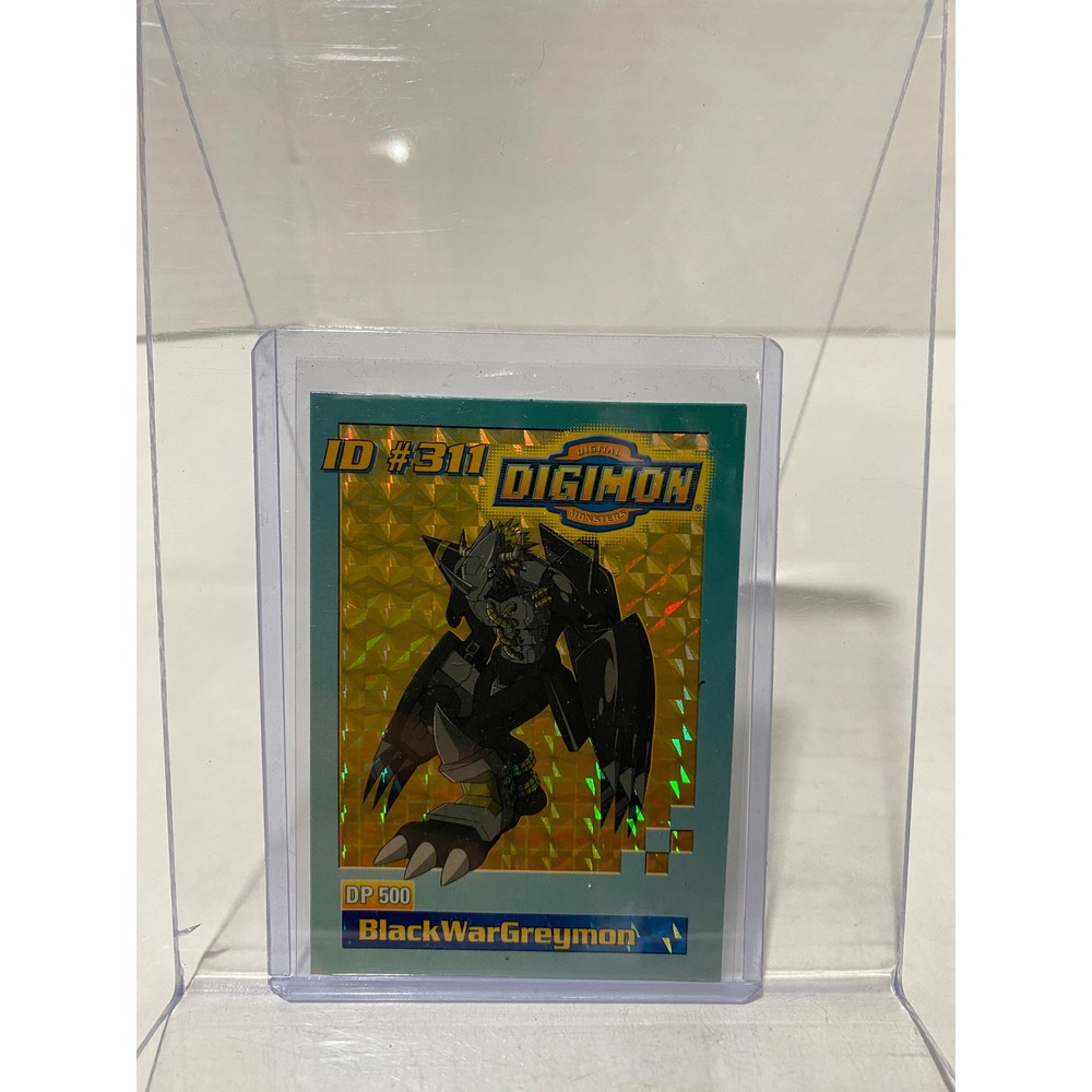 Digimon Trading Card BlackWarGreymon ID #311 Prism Holo Vintage 1999 Bandai